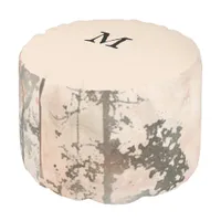 *~* 82 Fantasy MONOGRAM Forest Neutral Dreamy Pouf