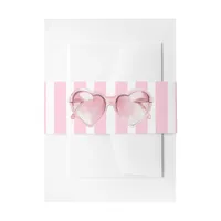 Coastal Chic Beach Club Invitation Belly Band