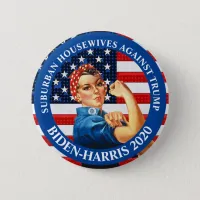 Anti Trump Suburban Housewives  Against Trump Button