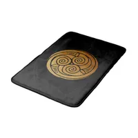 Triple Celtic Knot Swirl Mandala Bath Mat