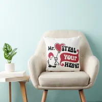 Mr. Steal Your Heart - Valentine Throw Pillow