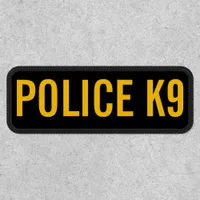 Police Dog Police K9 Patch