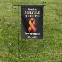 Multiple Sclerosis Awareness Ribbon Garden Flag