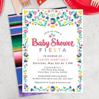 Mexican Fiesta Baby Shower Invitation – Colorful F