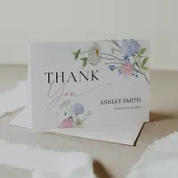 Pastel Floral  Thank You Card