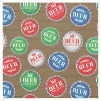 Oktoberfest Beer Festival Beer Bottle Caps Fabric