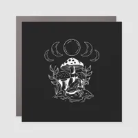 Aesthetic Goblincore And Cottagecore Mushroom Mini Car Magnet