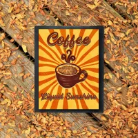 Coffee Liquid Sunshine Retro Poster-Vintage Coffee Canvas Print