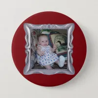 Custom Baby Photo in Fancy Silver Frame Add Photo Button