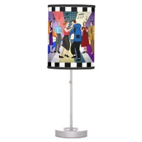 1950's Retro Nostalgic Couple Dancing   Table Lamp
