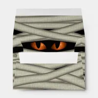 Mummy Eyes Halloween Orange ID685 Envelope