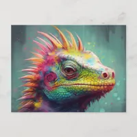 A Very Colorful Lizard Postcard