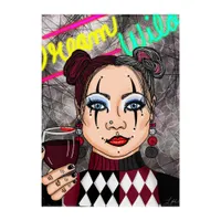 Dream Wild | Gothic Harlequin Jester Girl   Acrylic Print