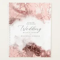 Marble Glitter Wedding Rose Gold ID644 Planner