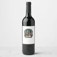 Valentine Till Death Do Us Part Romantic Style Wine Label