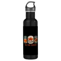 Tis The Season Football Game Day, Fall Autumn Stainless Steel Water Bottle
