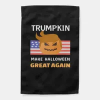 Halloween Trumpkin Classic Garden Flag