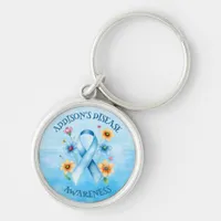  Addison's Disease Awareness Ribbon Keychain
