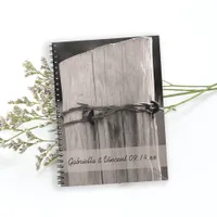 Rural Fence Post Country Ranch Wedding Notebook