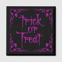 Poison Purple Trick or Treat  Magnet