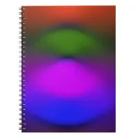 Neon of Blue, Purple, Green & Orange Notebook