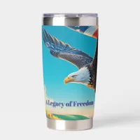 Eagle Flight Flag 1776–2026 Quarter-Millennium USA Insulated Tumbler