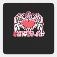 Hands Halloween Classic – Spooky Skeleton Design Square Sticker