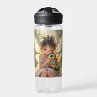 Fairy and Dragon | Chibi Anime Fairy Tale Water Bottle