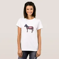 Democratic Donkey American Flag Shirt