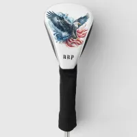 *~* American Flag .. Initials USA Bald Eagle AP16 Golf Head Cover