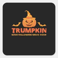 Trumpkin Make Halloween Great Again Square Sticker