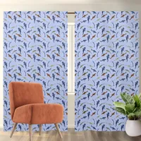 Light Blue Sharks Nautical Blackout Curtains