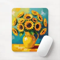 Keeping in Touch | Yellow Sunflowers Mouse Pad
