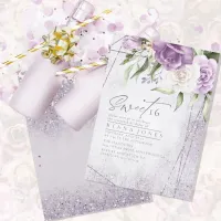 Floral Sparkles Sweet Sixteen Mauve ID912