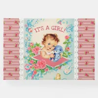 It's a Girl Vintage Baby Girl Baby Shower Book