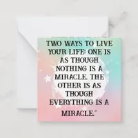 *~  Kindness Miracles   AP62  Note Card