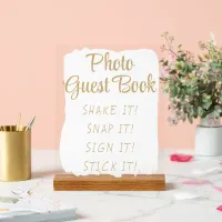 Simple Modern Cute Photo Guestbook Sign