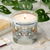 Vintage Christmas Acorn Blue & Gold | Scented Candle