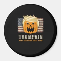 Halloween Trumpkin Vintage Us Flag Funny Magnet