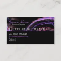 Fractal PinkPurple Business Card