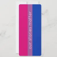 Cute Modern Bisexual Flag LGBT Bookmark