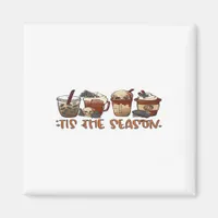 Skeleton Coffee Cups Coffee Lover Magnet