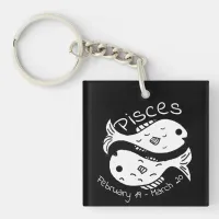 Pisces Horoscope Sign Keychain