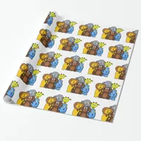 Jungle or Zoo Animals Gift Wrap