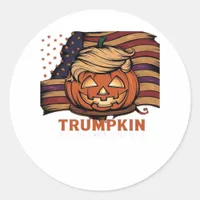 Halloween, Pumpkin Trumpkin, Make Halloween Great  Classic Round Sticker