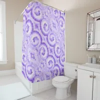 Unique Lavender Swirl Pattern Shower Curtain