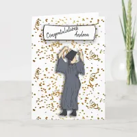 Personalize Congratulations to a Graduate Confetti Card