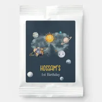 Outer Space Birthday Galaxy Sun Moon Stars Planets Hot Chocolate Drink Mix