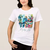 Cruise Life T-Shirt, Tropical T-Shirt, Vacation  Tri-Blend Shirt