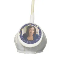 Graduation party navy blue gold stars photo 2025 cake pops